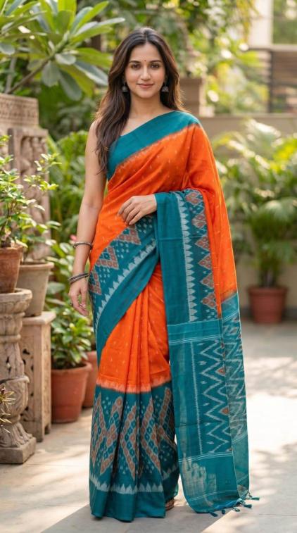 Sckr Ikkat C Traditional sarees in Kolkata